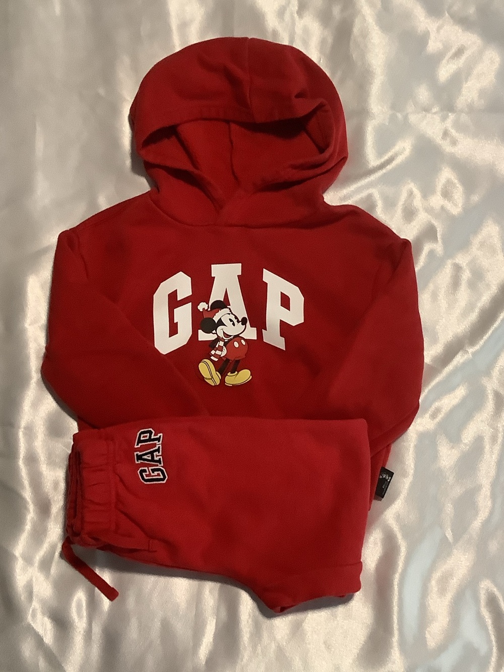 GAP Red Kids Hoodie with Mickey Graphic